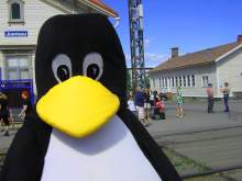 Penguing at Railway Station
